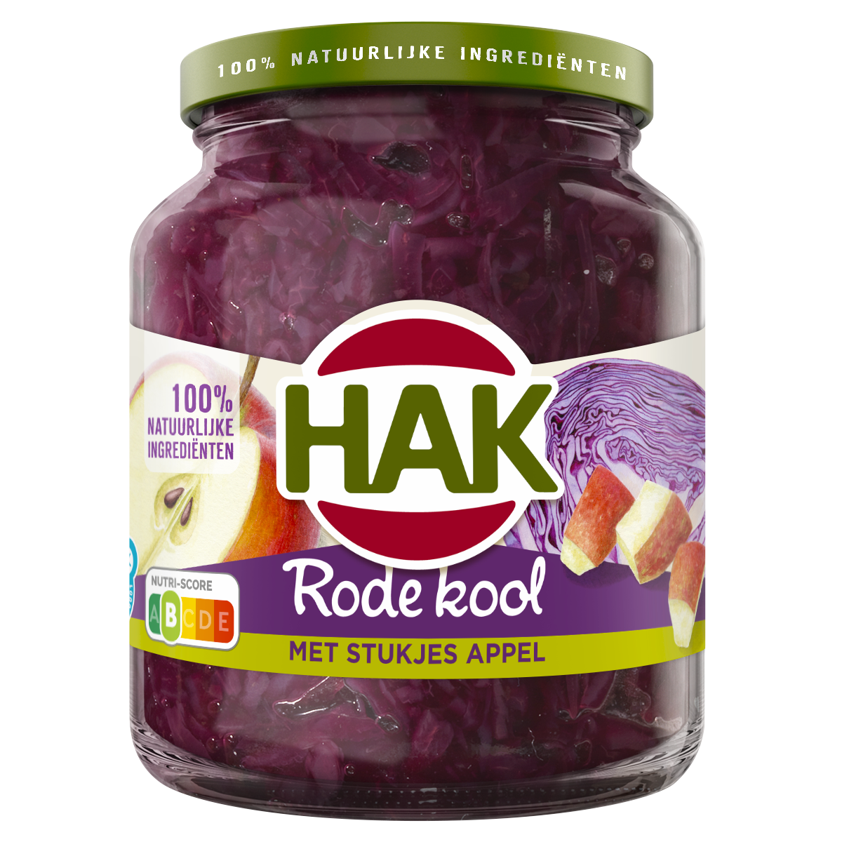 Hak rode kool met appel pot 12 x 720 ml