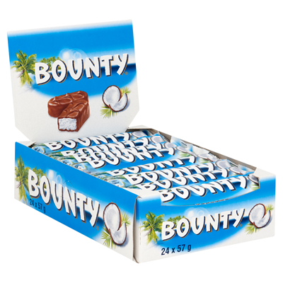Bounty melk doos 24 stuks x 57 gram