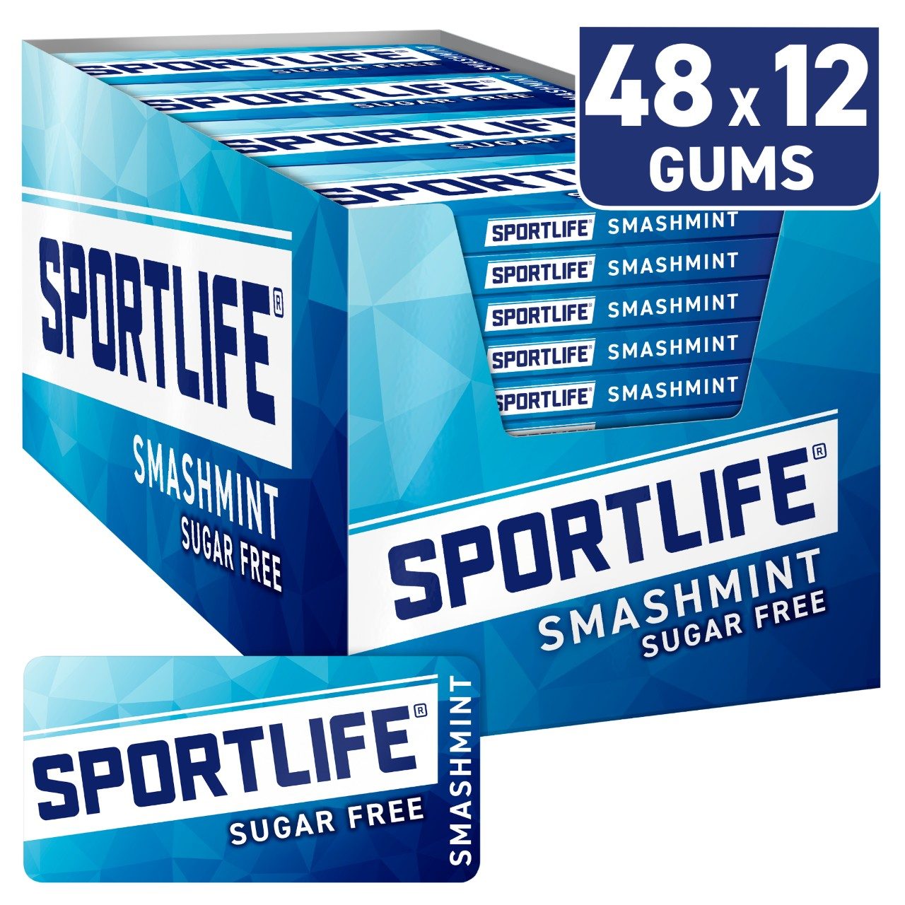 Sportlife blue smashmint 48 stuks