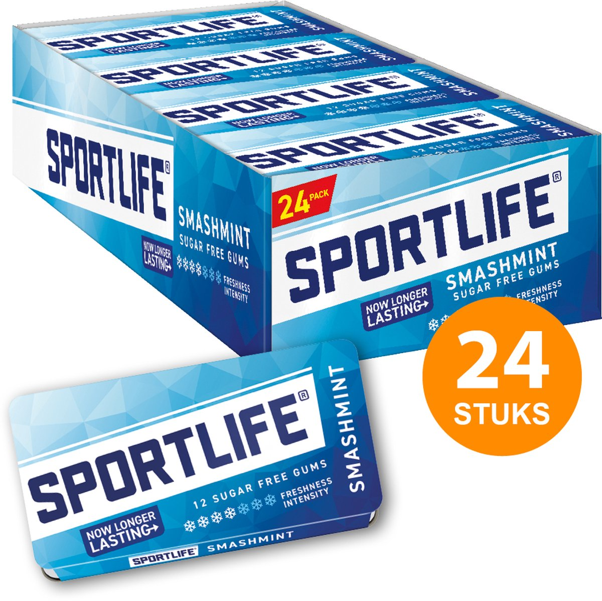 Sportlife blue smashmint 48 stuks