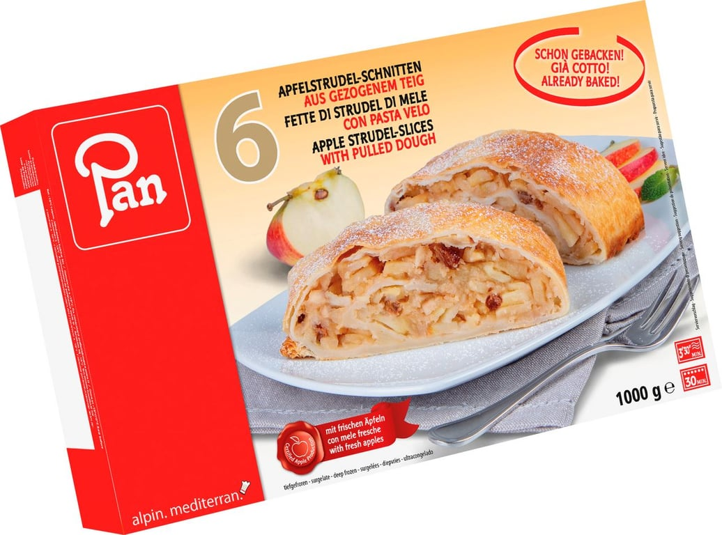 Pan appelstrudel schnitten 6 x 165 gram