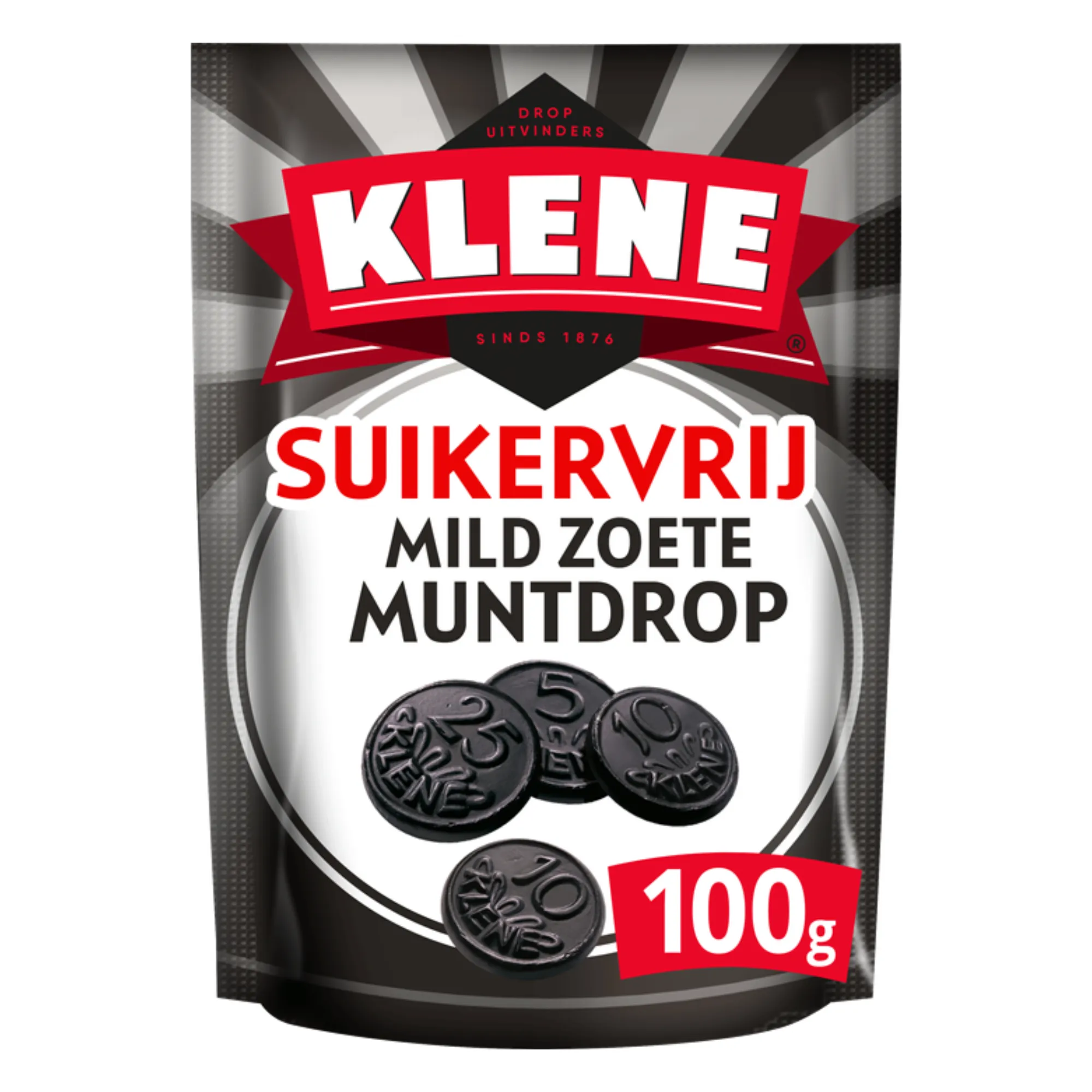 Klene muntdrop suikervrij 12 x 100 gram
