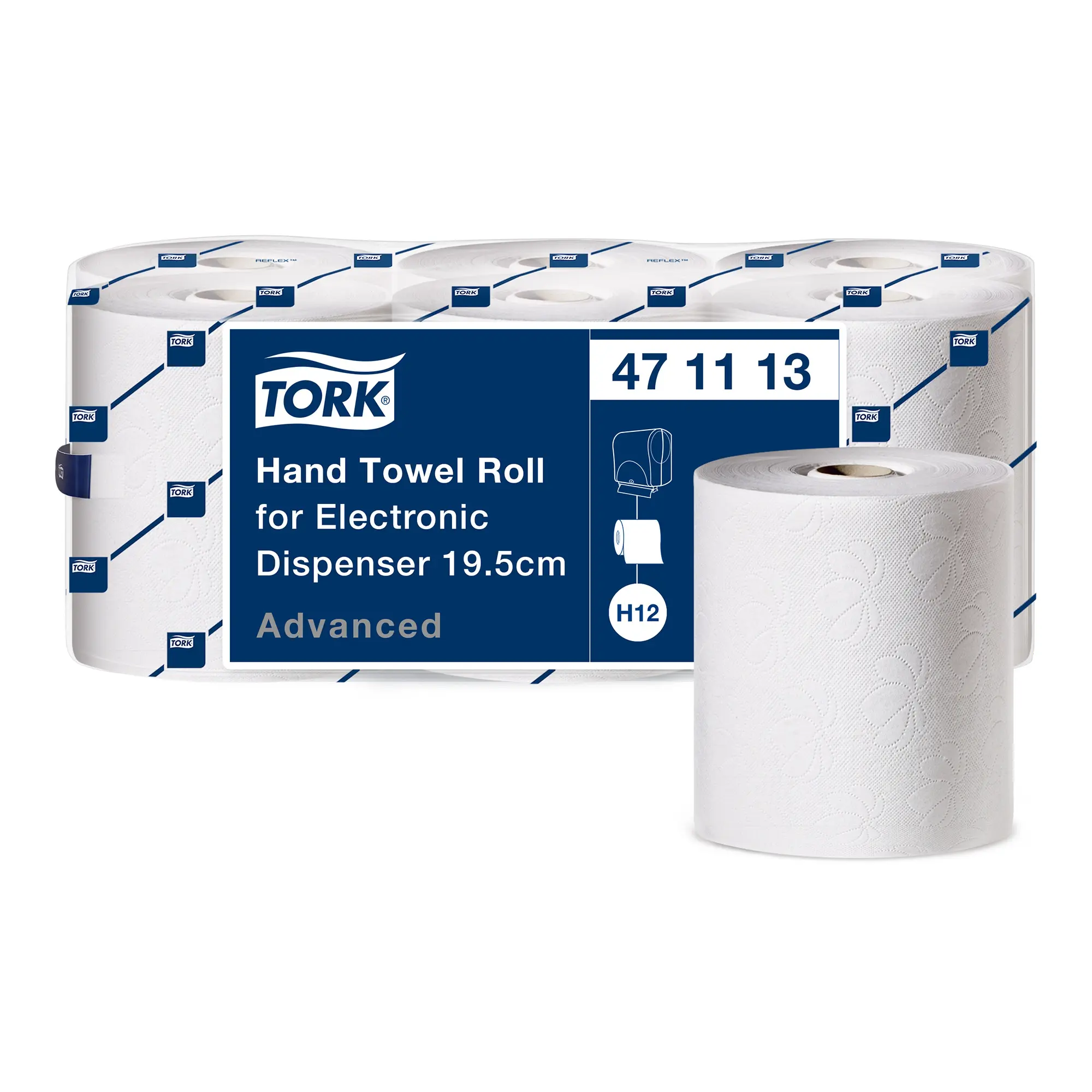 Tork emmotion handdoekrol lotus 3000 wit 2 laags 6 rollen