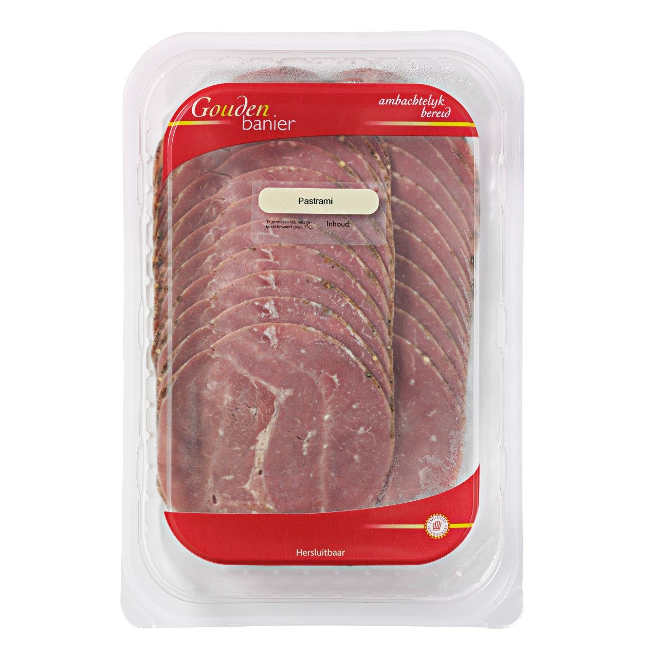Gouden Banier pastrami pak 300 gram