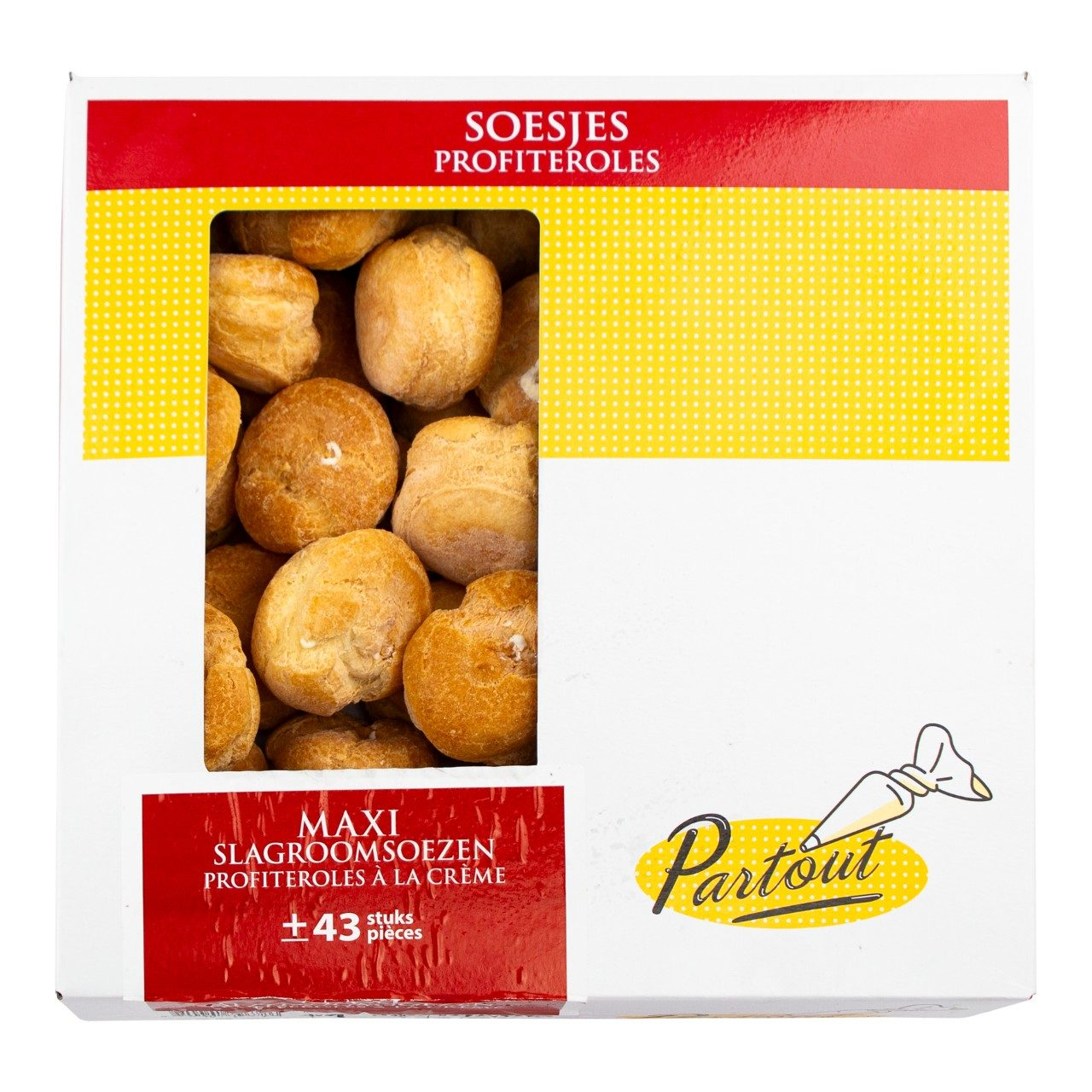 Partout slagroom soesjes maxi per 43 1 kilo