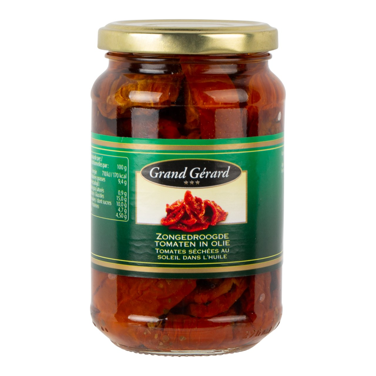 Grand Gerard zongedroogde tomaten in olie pot 370 ml