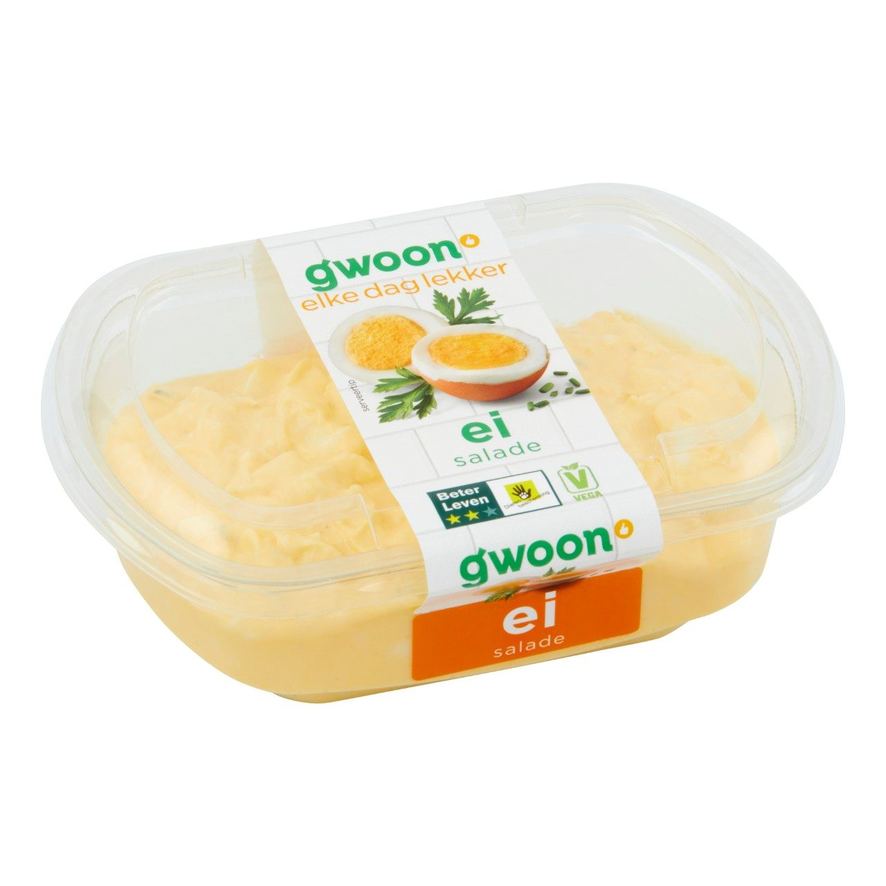 G'woon vrije uitloop eier salade 175 gram