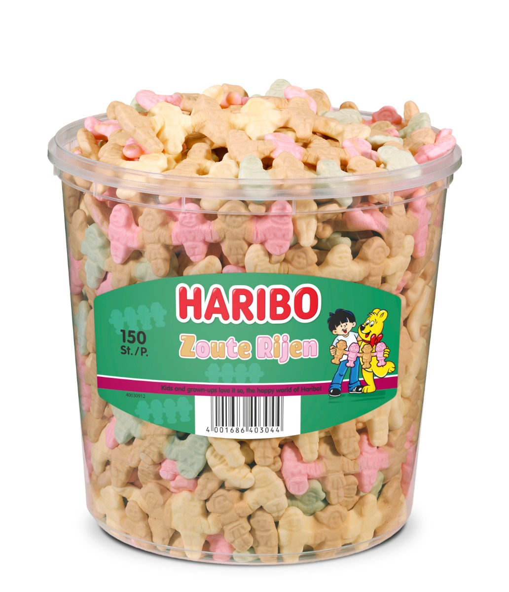 Haribo zoute rijen silo 150 stuks