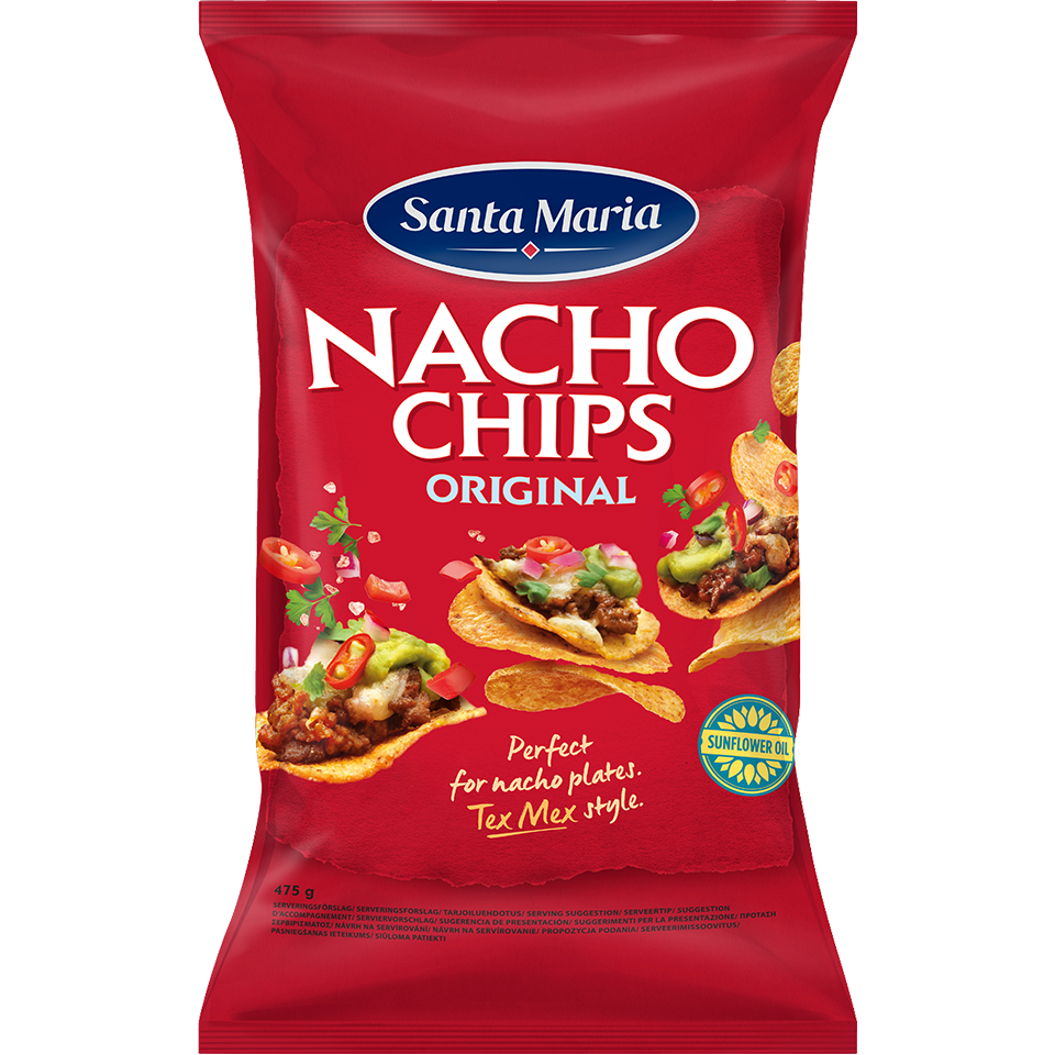 Santa maria tortilla chips nacho zak 475 gram