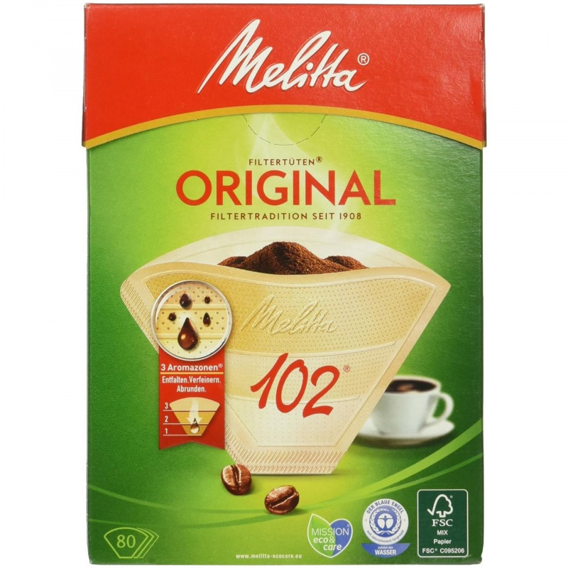 Melitta filters nummer 102  9 x 40 stuks