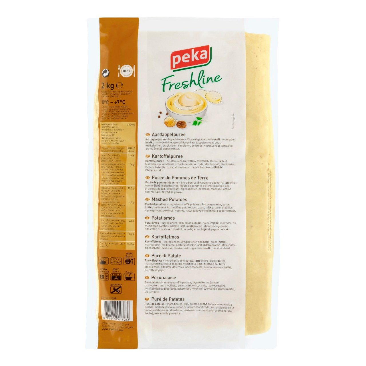 Aardappel puree kant & klaar zak per 2 kilo