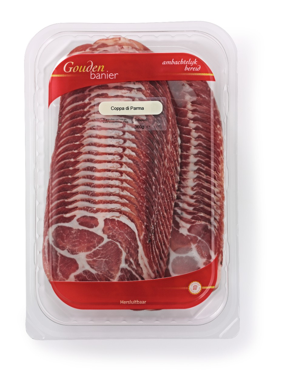 Gouden Banier italiaanse coppa pak 360 gram +/_ 44 plak