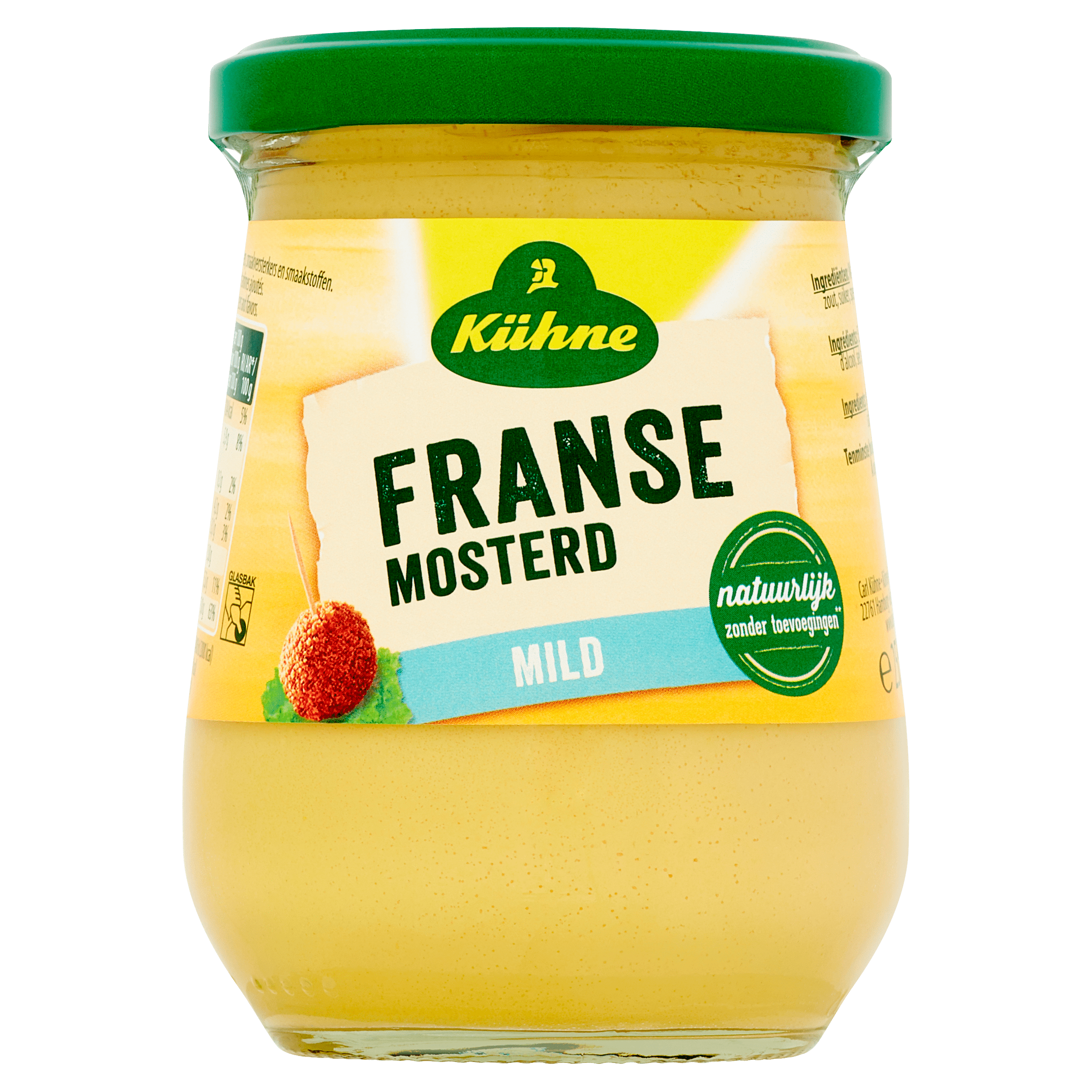 Kuhne franse mosterd mild pot 255 ml