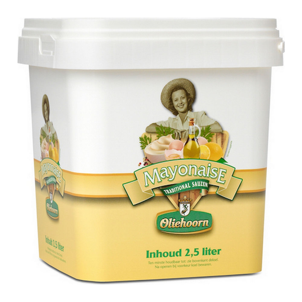 Oliehoorn mayonaise emmer 2,5 kilo
