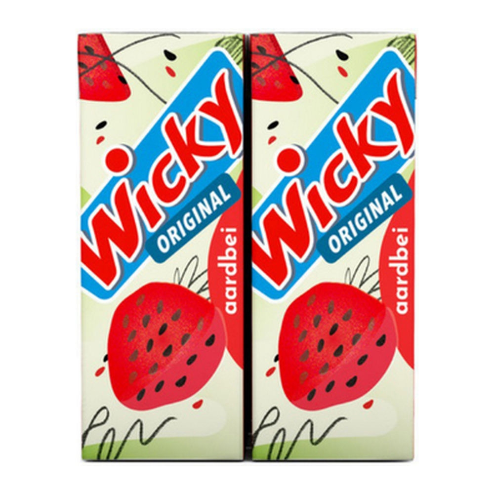 Wicky fruitdrink aardbei 5 x 6 x 20 cl 