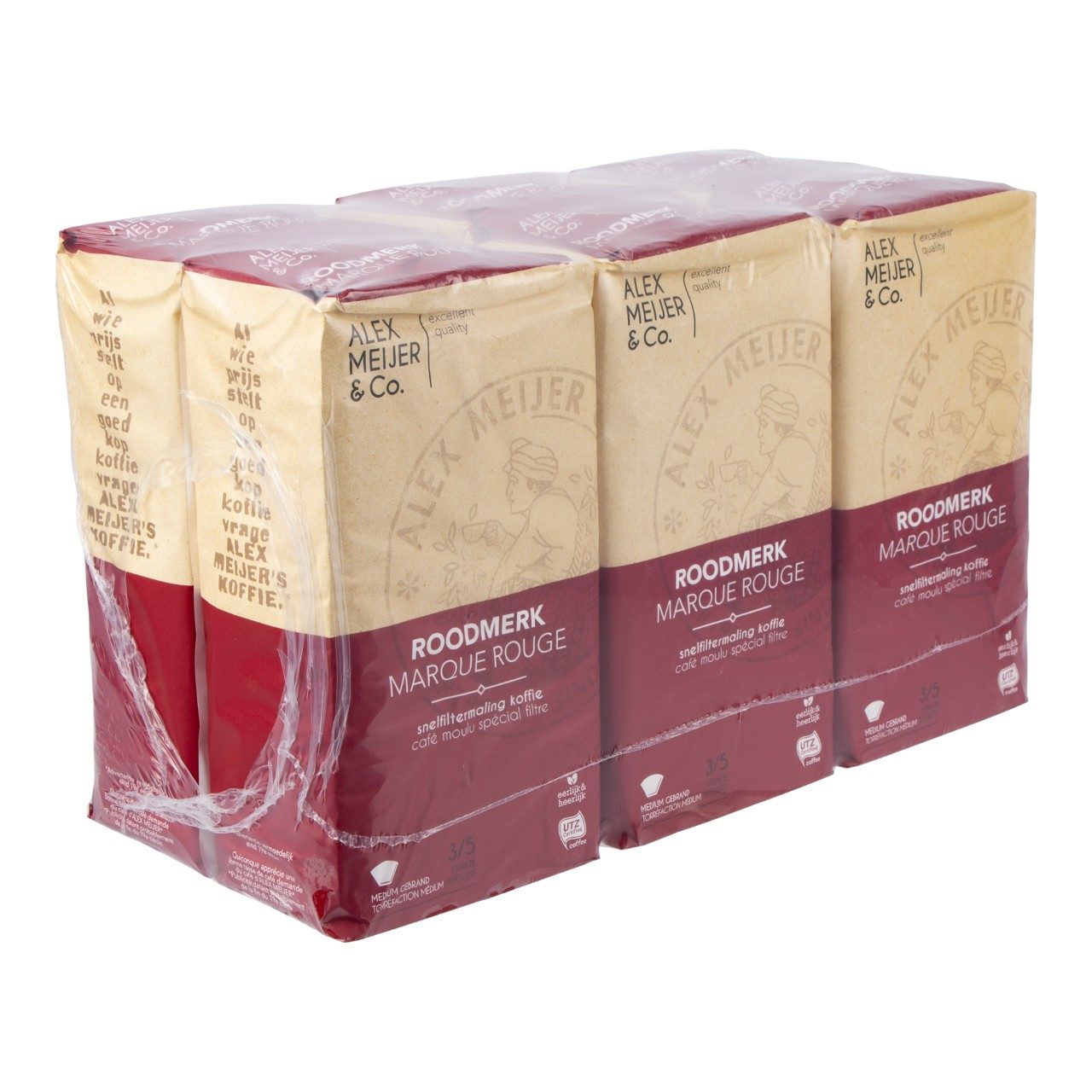 A.M. koffie snelfiltermaling 6 x 250 gram