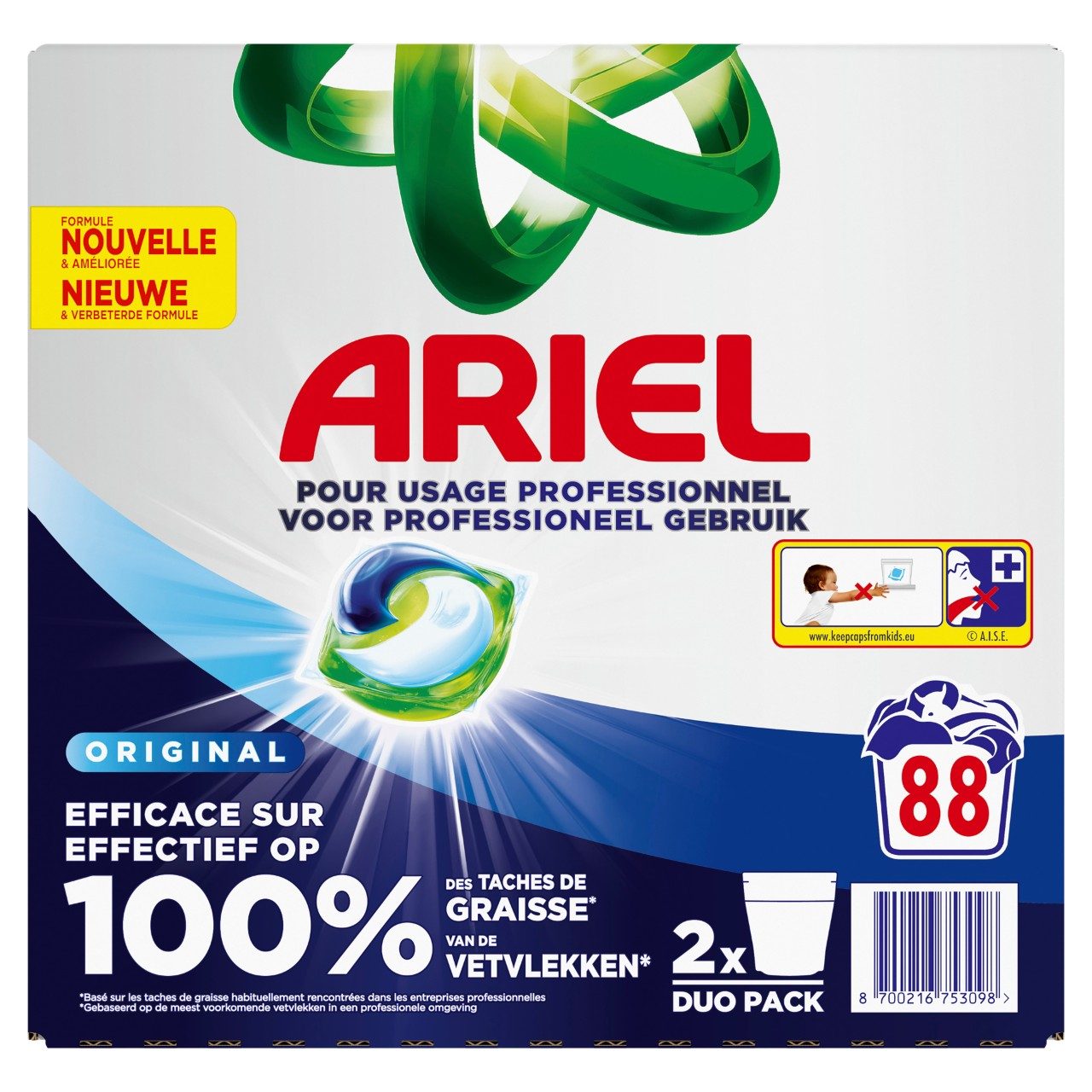 Ariel all in one pods regular 2 x 44 stuks