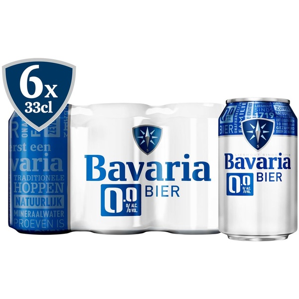 Bavaria bier 0.0% blikjes 24 x 33 cl