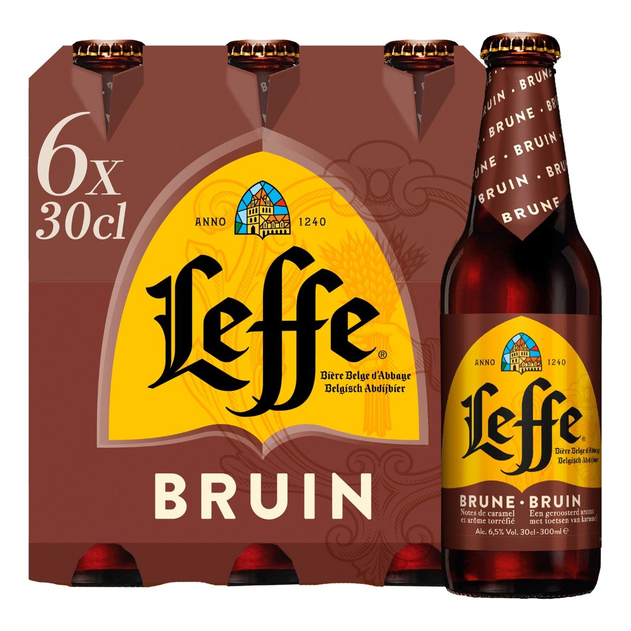 Leffe bruin bier 24 stuks