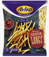 Aviko pommes frites super long 10 mm doos 5 x 2.5 kg