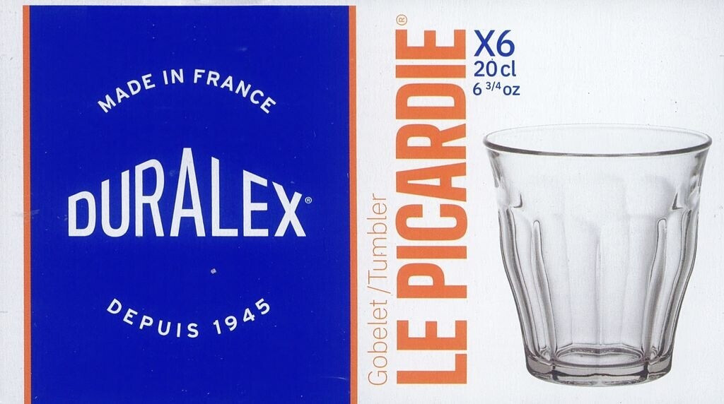 Duralex Picardie Gobelet/tumbler glazen doos 6 stuks x 20 cl