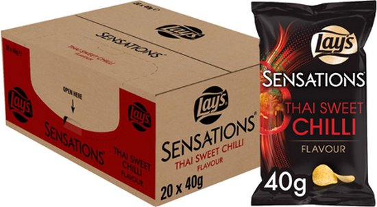 Lay's Sensations Thai sweet chilli chips 20 zakjes x 40 gram