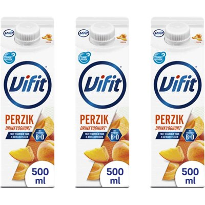 Vifit drink perzik 6 pakjes x 500 ml