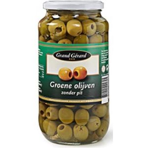 Grand Gerard olijven zwart zonder pit 345 ml