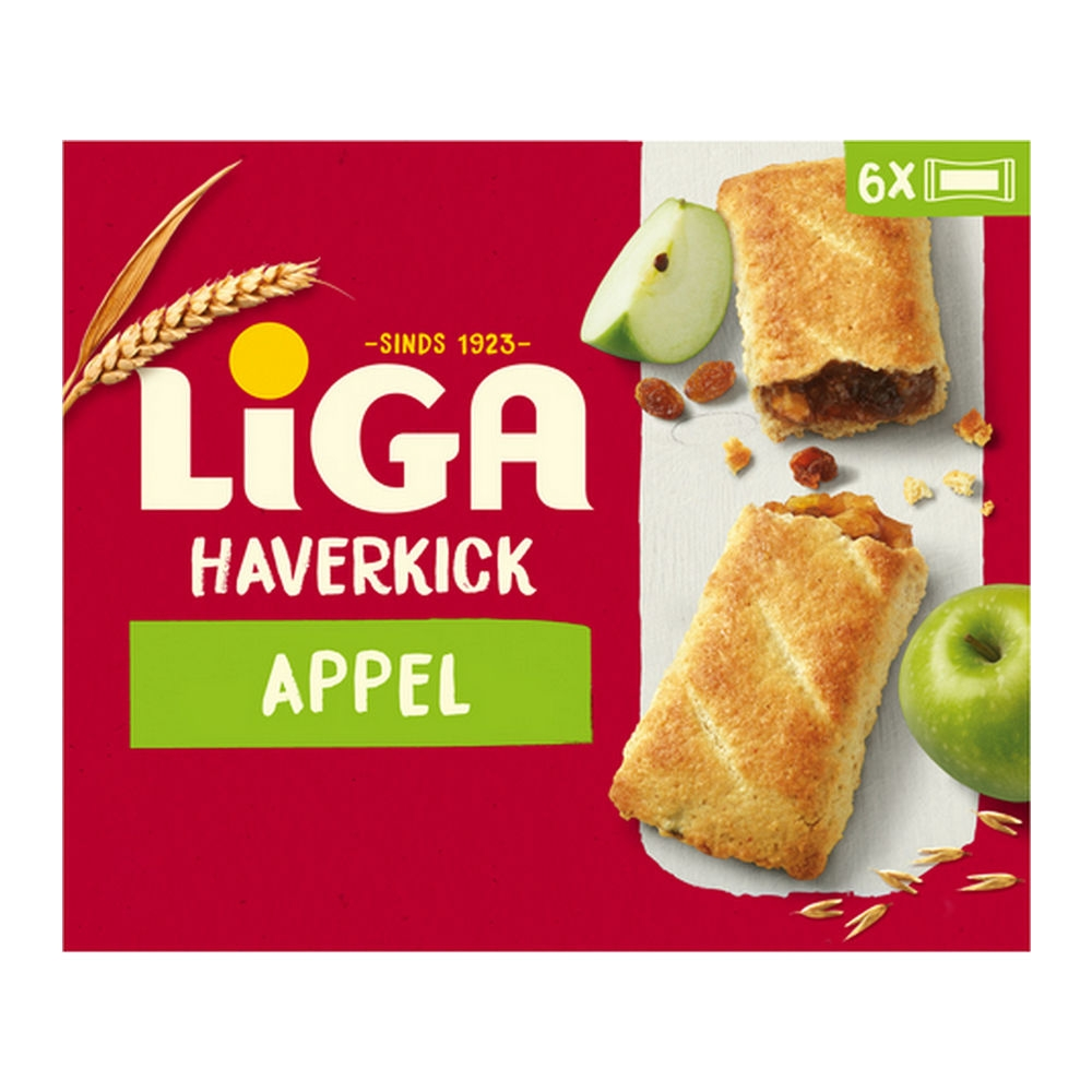 Liga fruitkick appel doos 24 stuks x 33 gram