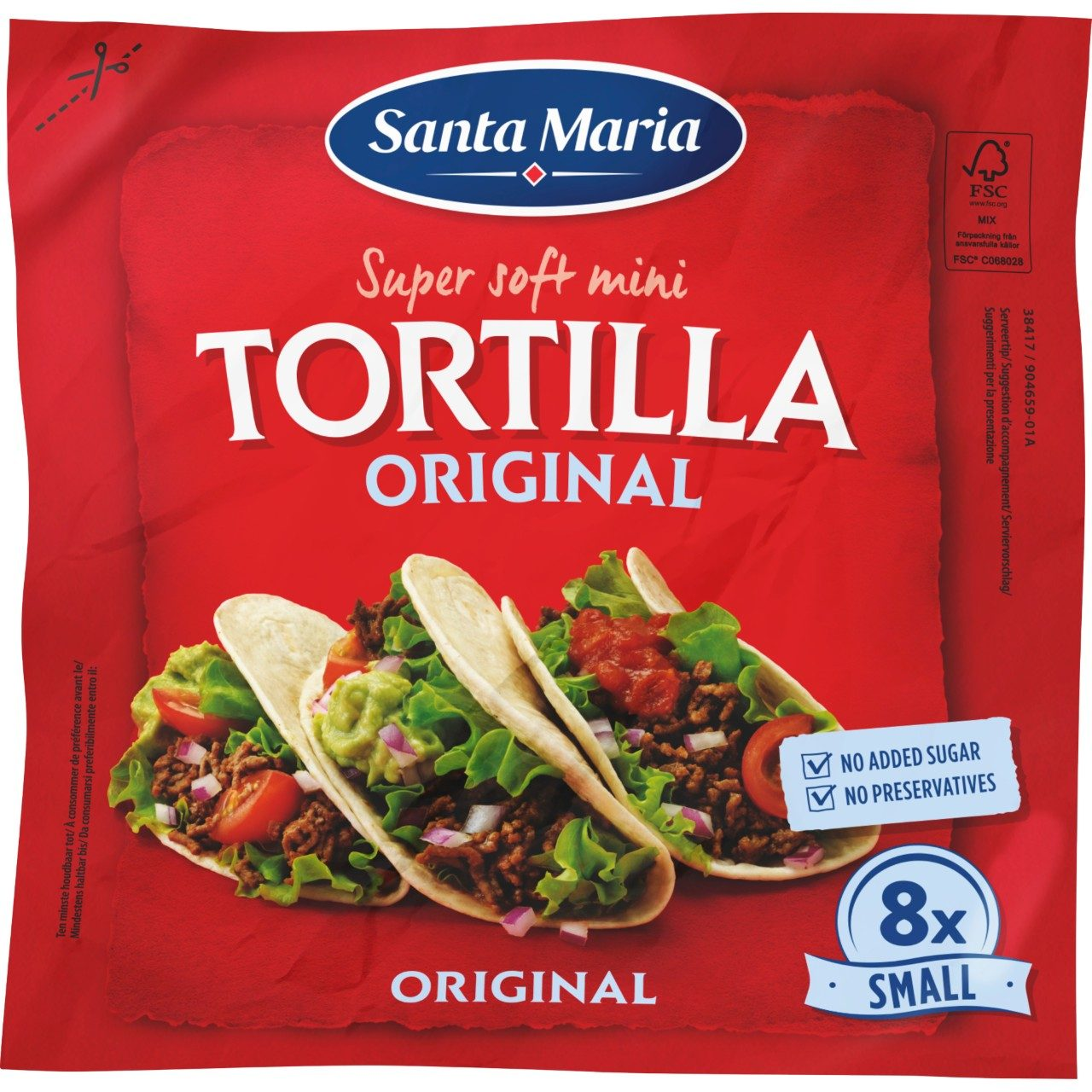 Santa maria tortilla wrap mini 15 cm 8 stuks