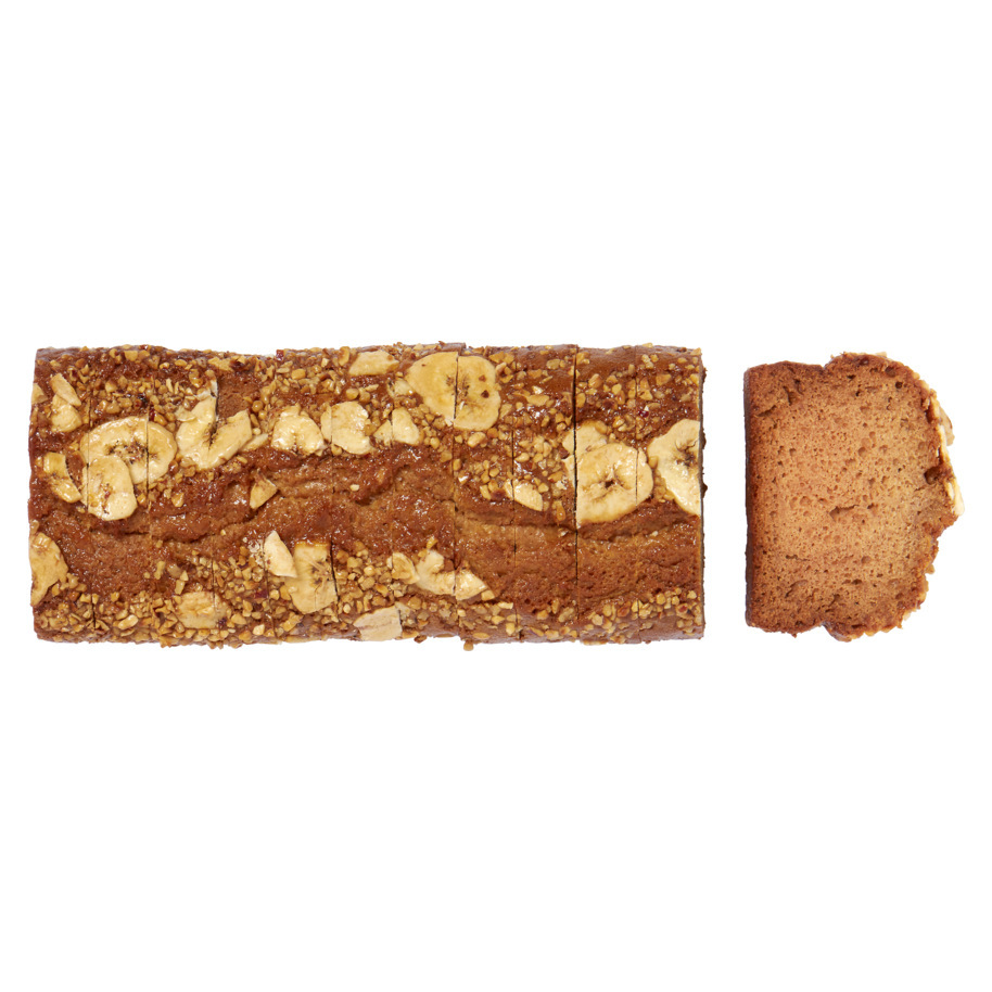 Bananen brood gesneden 25 plakken