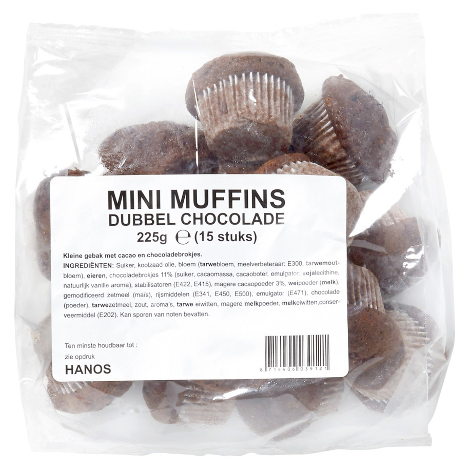 Mini Muffin chocolade 15 stuks