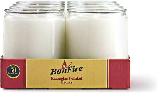 Bonfire refills wit 24 branduren tray 24 stuks