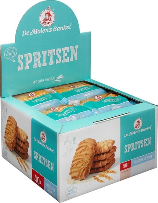 Molen sprits koeken doos 40 stuks x 38 gram