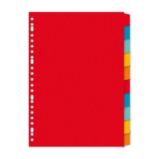 Paperplus tabbladen gekleurd A4 1 x 10 stuks