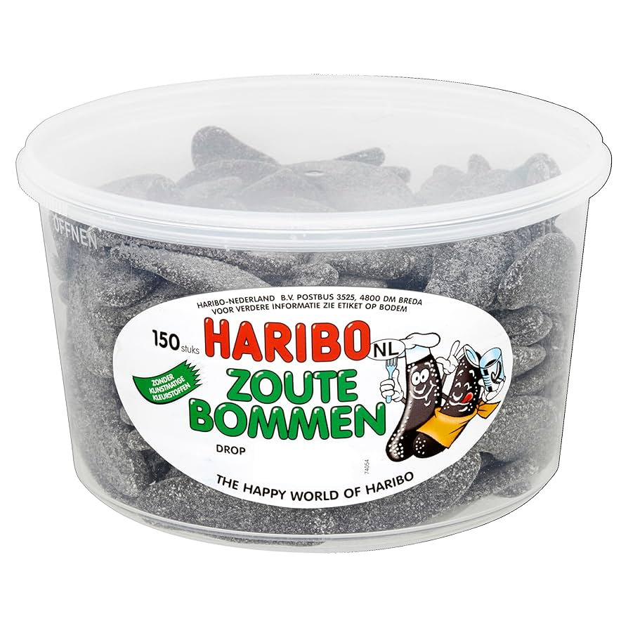 Haribo zoute bommen silo 150 stuks