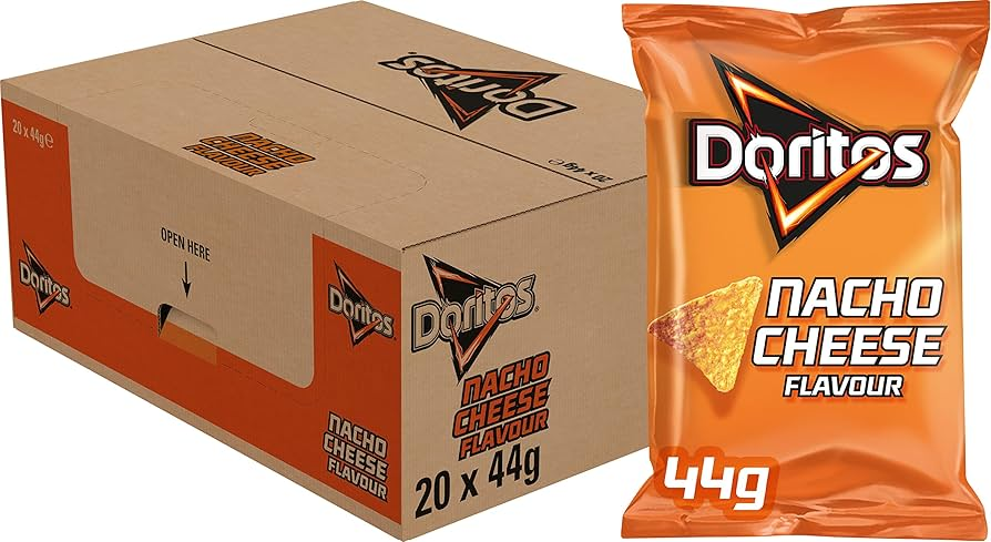 Doritos nacho cheese chips 20 x 44 gram