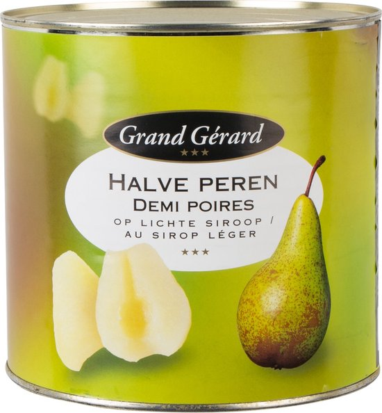 Grand Gerard halve peren blik 2,6 kilo