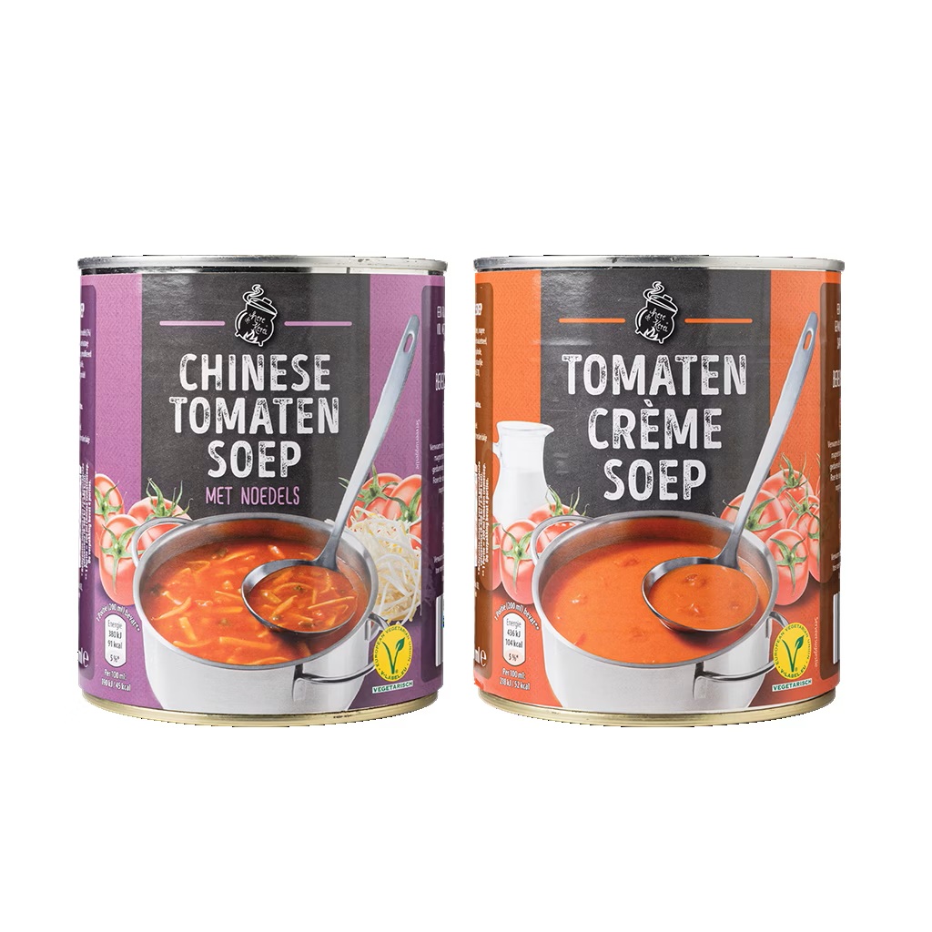 Hete ketel tomaten creme soep blik 800ml