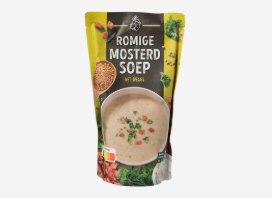 Hete ketel romige mosterdsoep zak