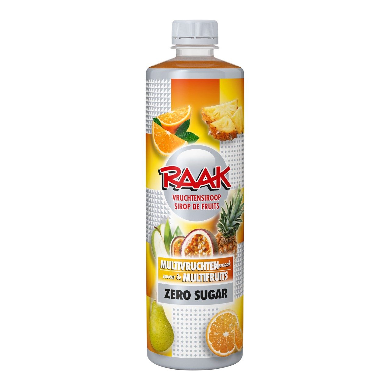Raak siroop multivruchten 0% 750 ml