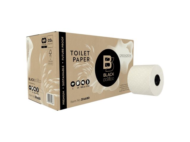 BlackSatino GreenGrow systeemrollen toiletpapier 314680 2lg (24 rol) 