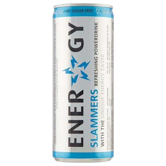 Slammers Energydrink sugar free 24x 25cl