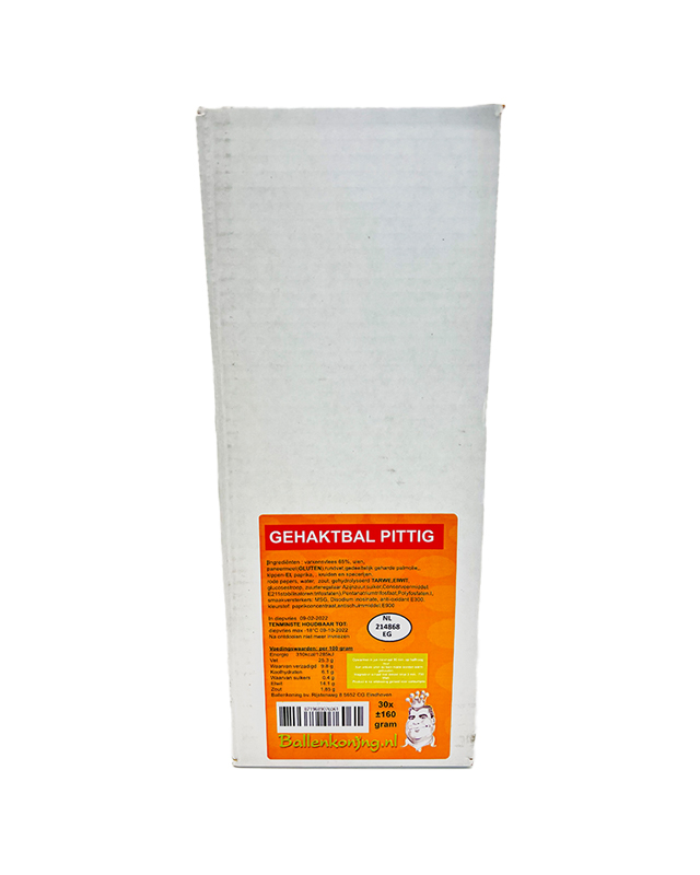 Ballenkoning gehaktballen pittig doos 10 stuks x 160 gram