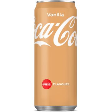 Coca cola vanille blikjes tray 24 x 33 cl