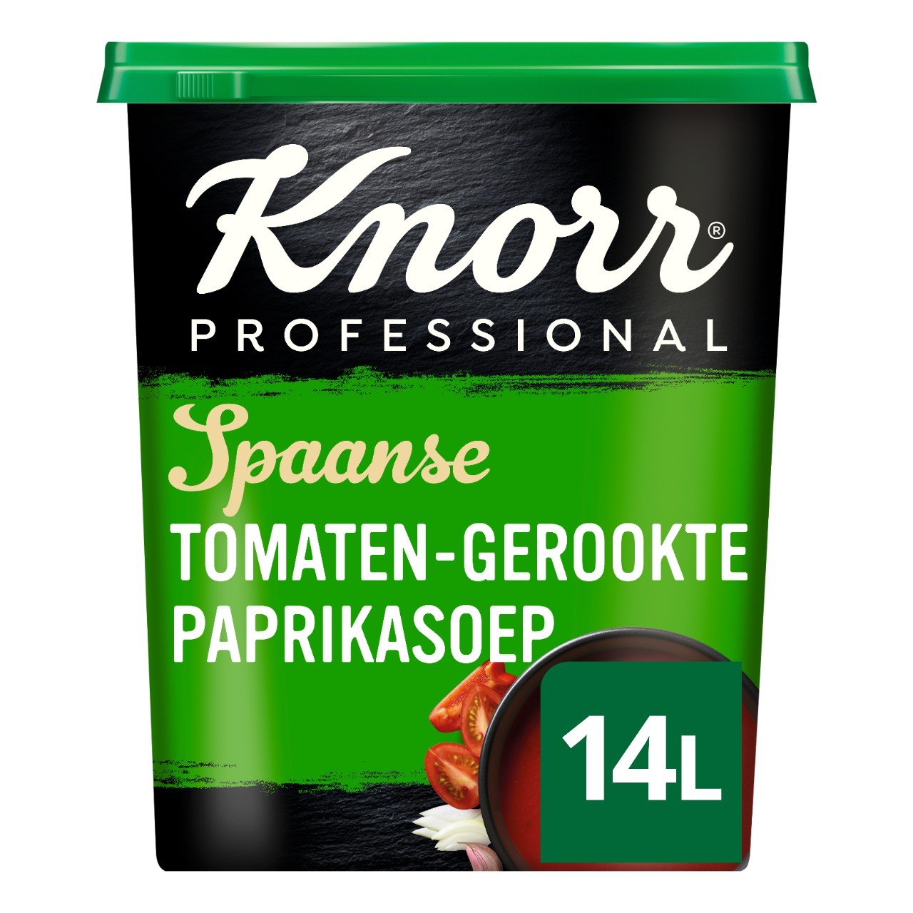 Knorr professional spaanse tomaten - gerookte paprikasoep bus 14.5 liter