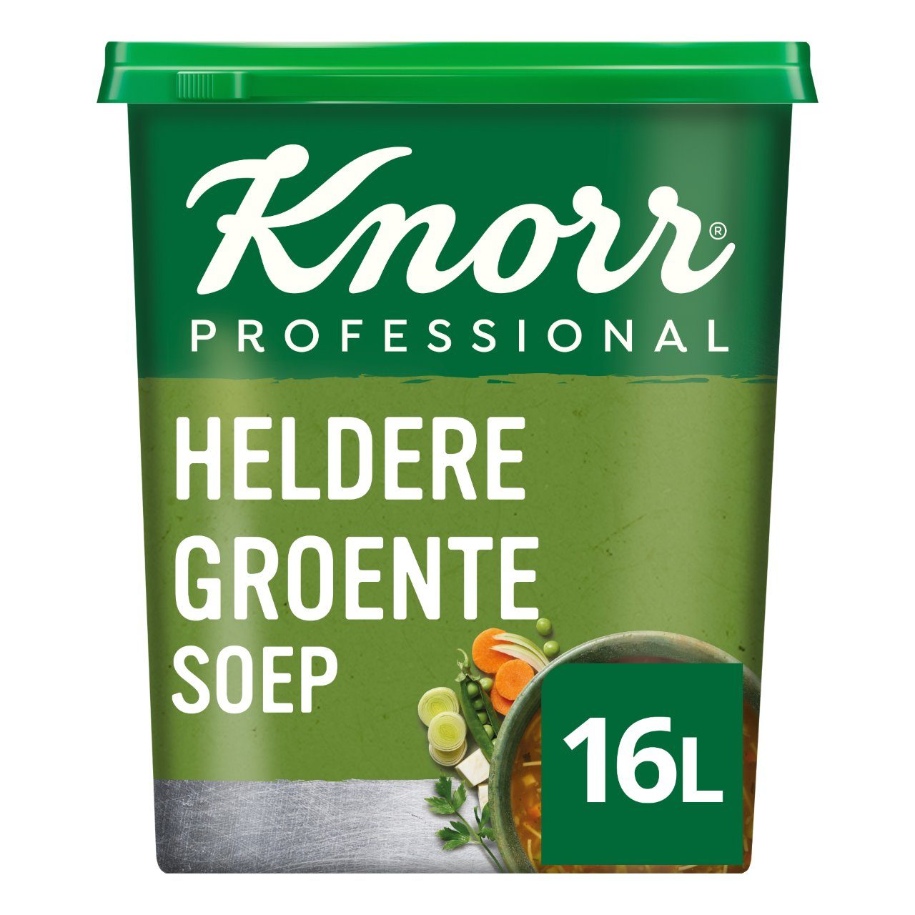 Knorr heldere groentesoep poeder 16 ltr bus 880 gram