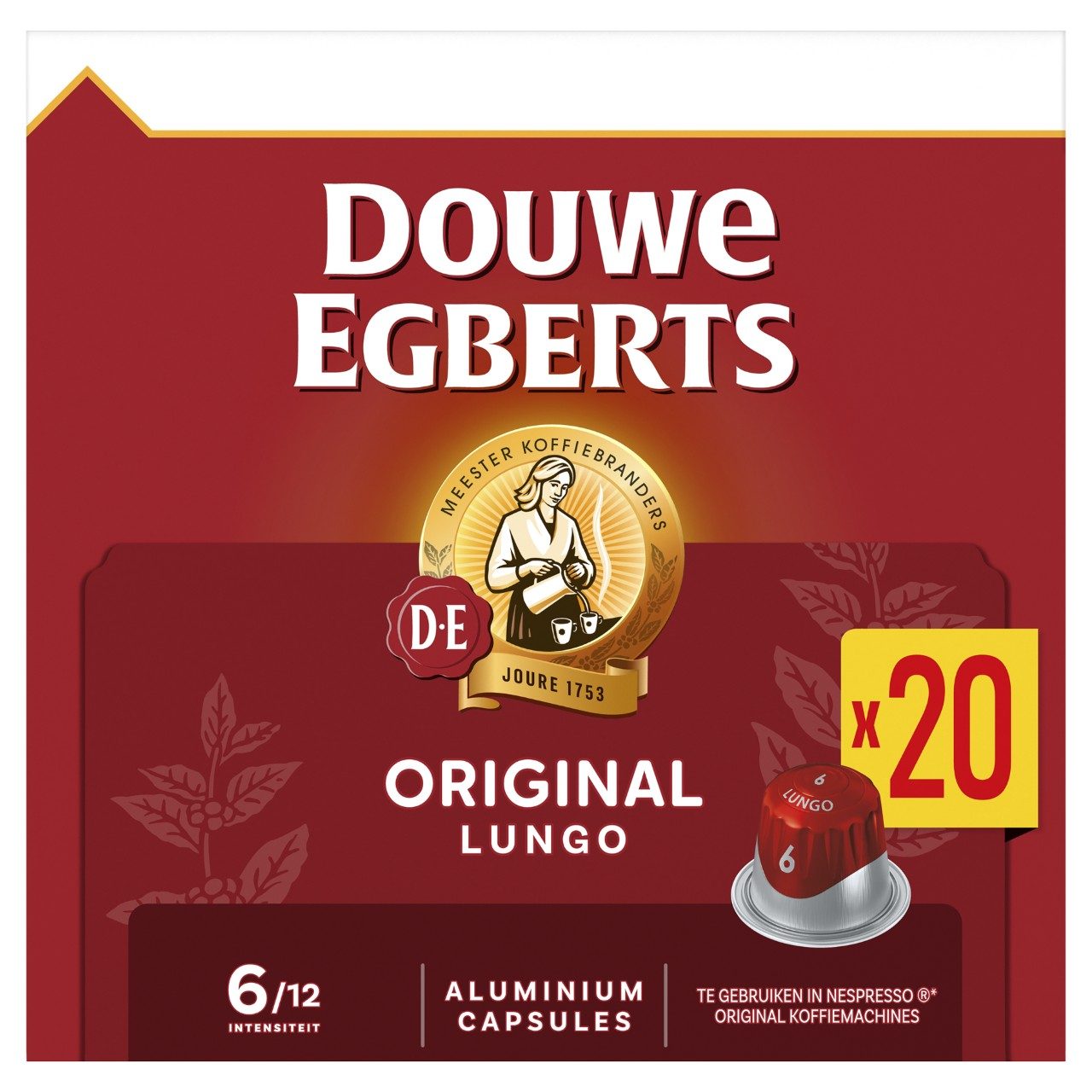 Douwe Egberts Koffie Lungo 6 Original Capsules 20 stuks