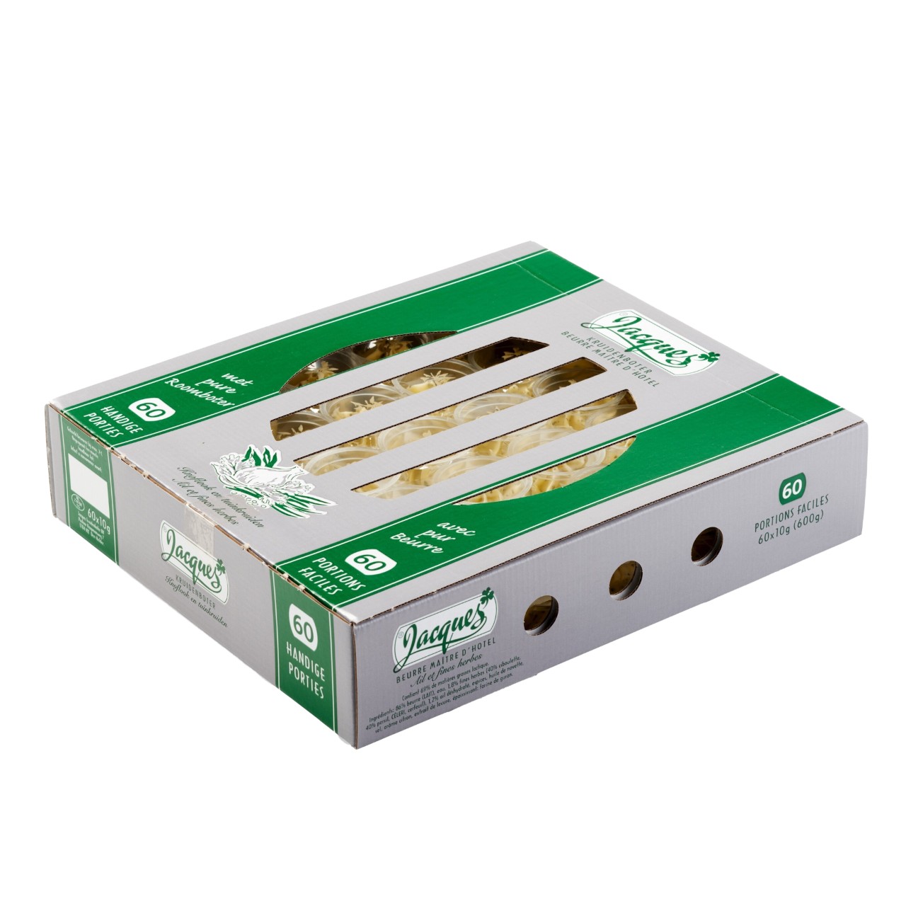 Jacques kruidenbotercups 60 x 10 gram