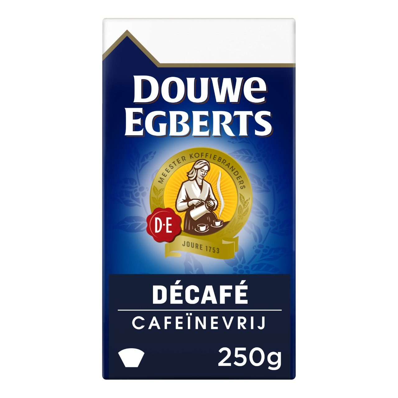 Douwe Egberts filterkoffie decafe 6 x 250 gram